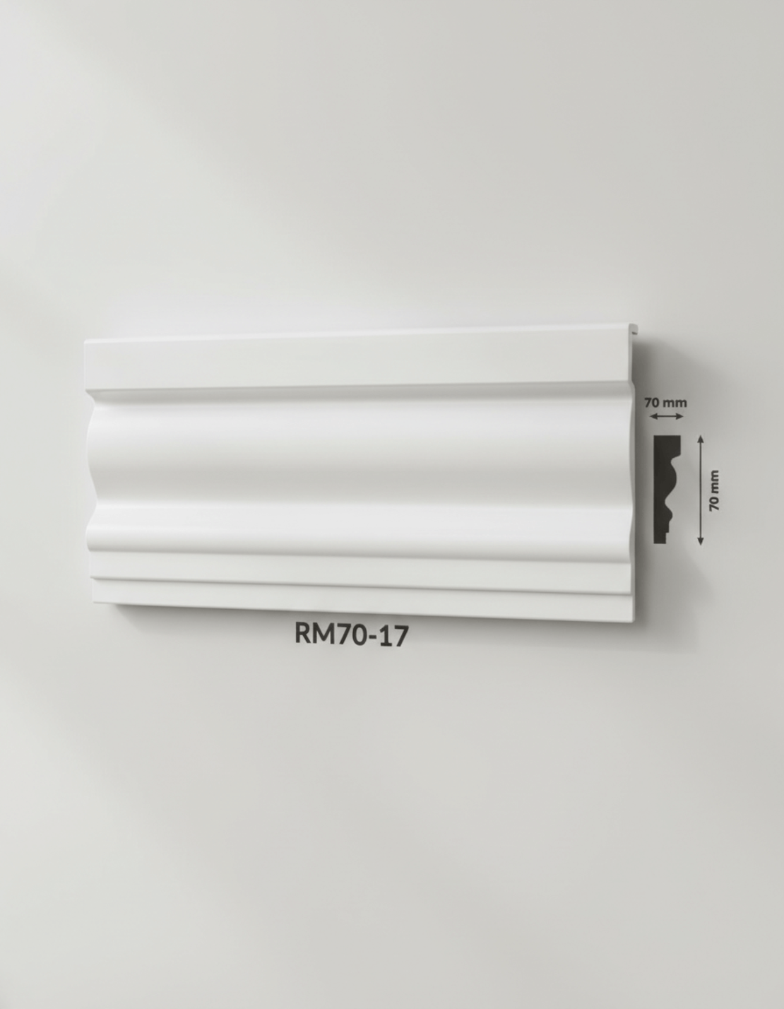 Brau poliuretan de interior RM70-17 dimensiuni 70x17x2000mm