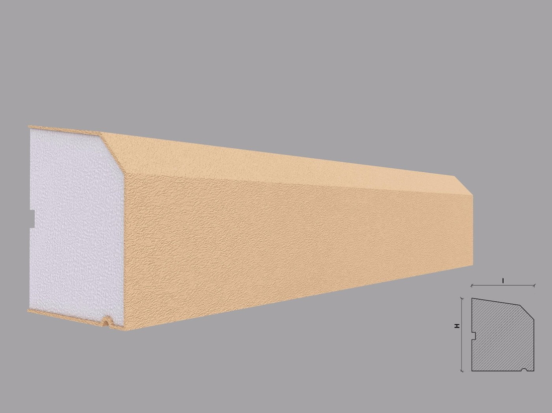 Solbanc/pervaz decorativ exterior PD213 dimensiuni 100x85x2000mm