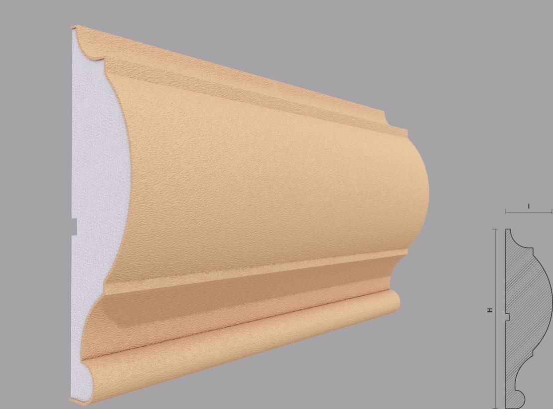 Brau decorativ de exterior F310 dimensiuni 250x70x2000mm