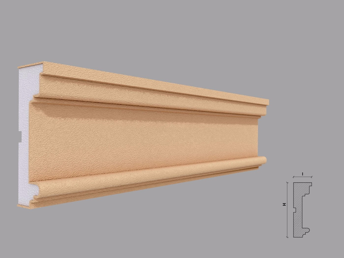 Ancadrament fereastra exterior F118 dimensiuni 120x40x2000mm