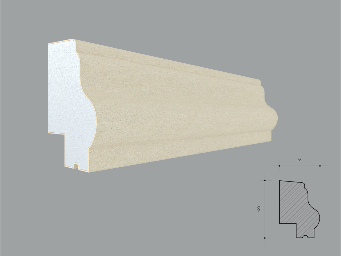 Brau decorativ de exterior F327-30 dimensiuni 120x85x2000x30mm