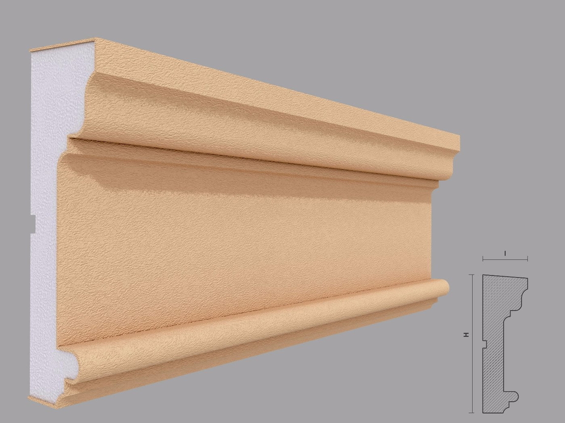 Brau decorativ de exterior F314 dimensiuni 185x60x2000mm