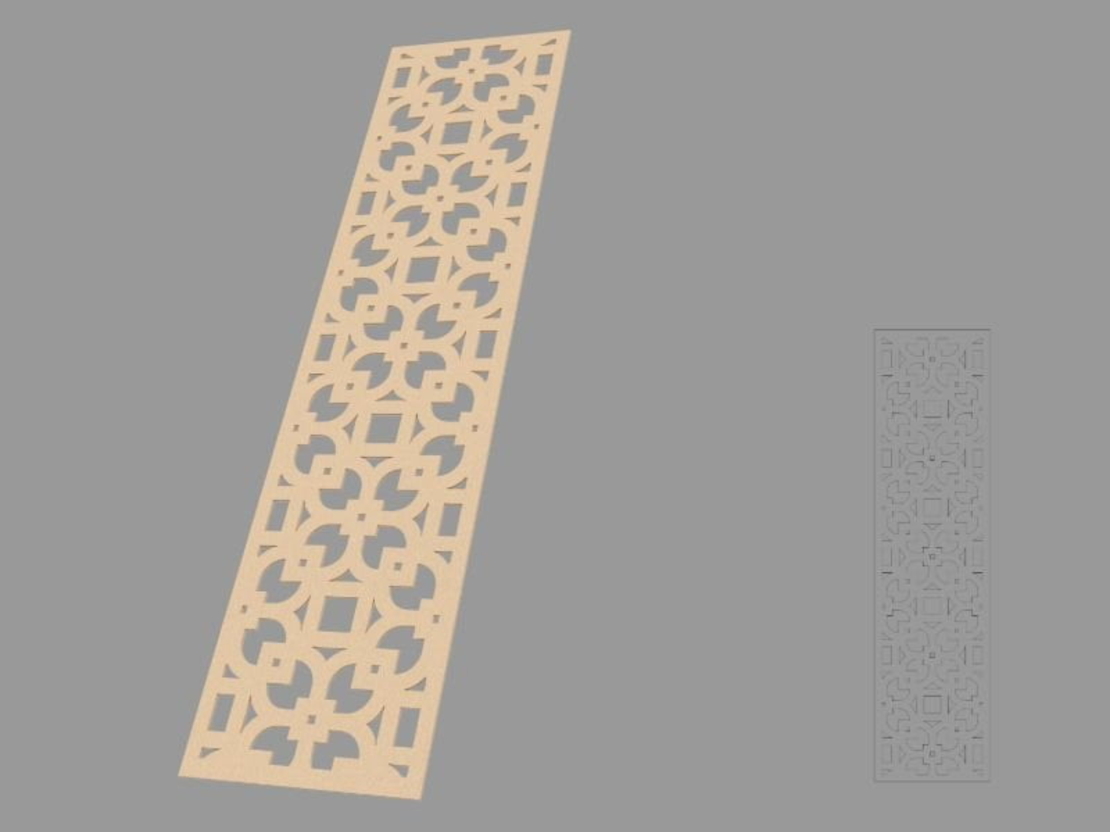 Accent / Ornament decorativ de exterior T3 dimensiuni 1000x40x500mm