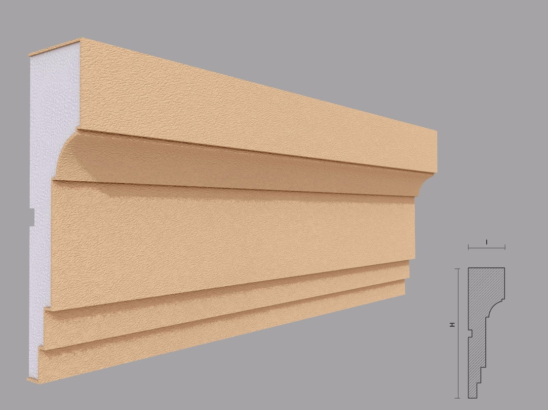 Brau decorativ de exterior F316 dimensiuni 178x50x2000mm