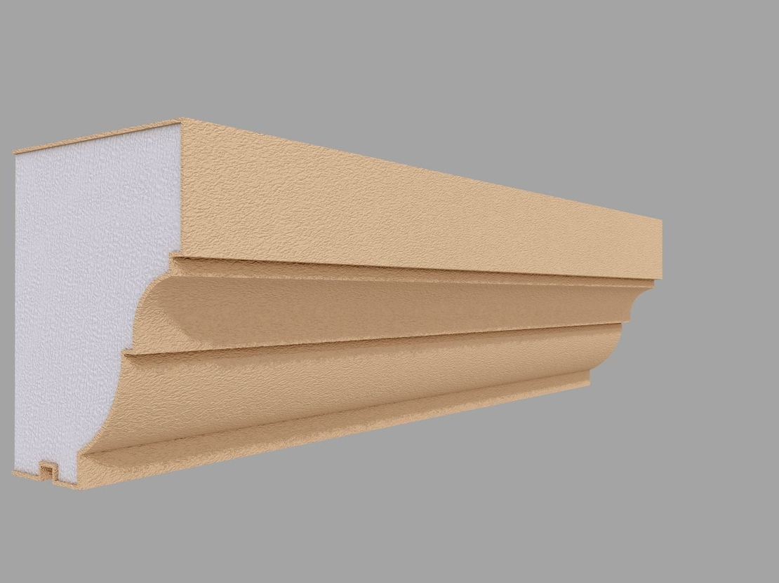 Solbanc/pervaz decorativ exterior PD216D dimensiuni 122x100x2000mm