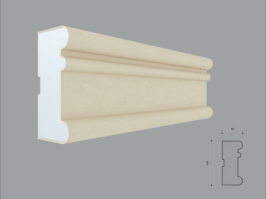 Ancadrament fereastra exterior FP143 dimensiuni 130x60x2000mm
