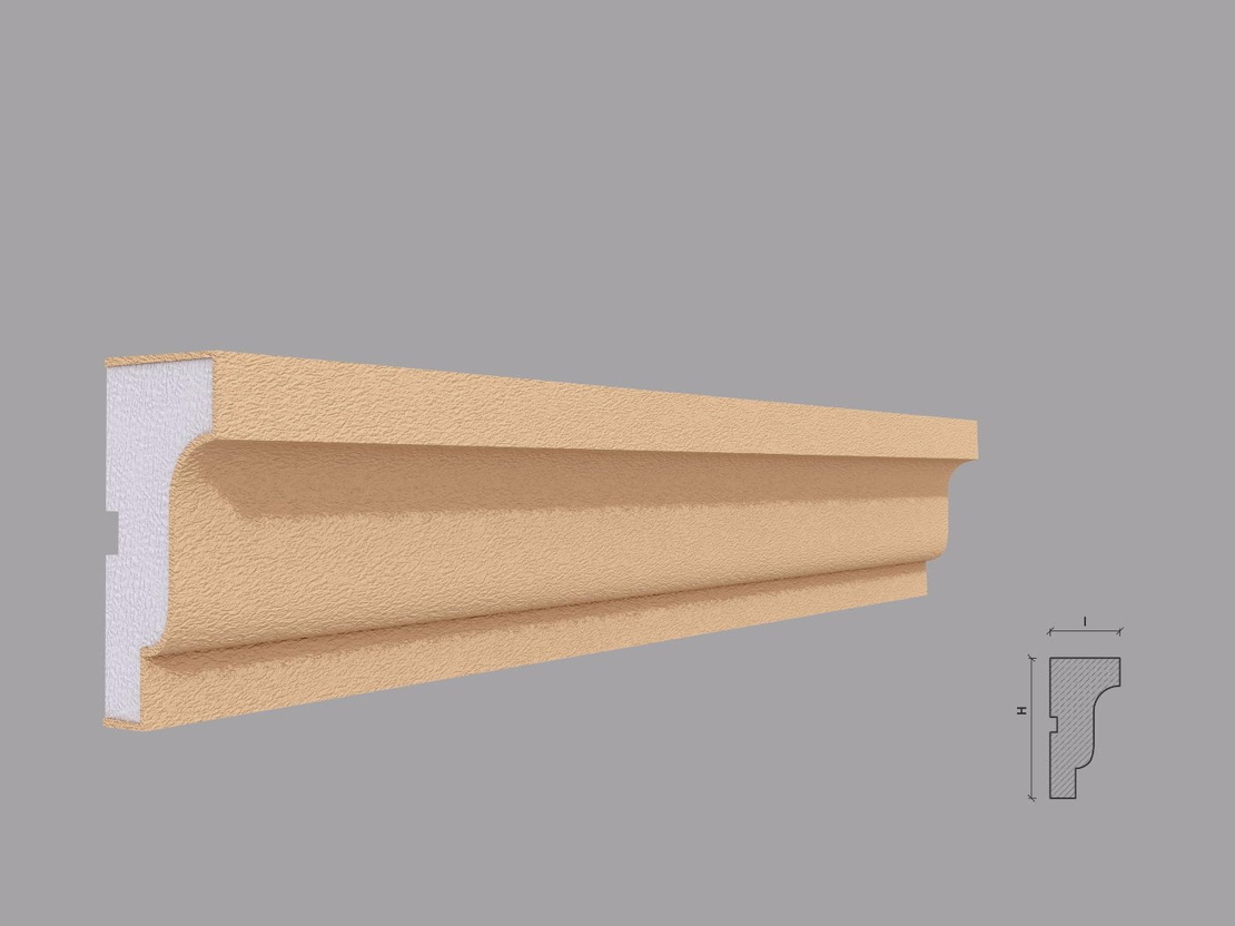 Ancadrament fereastra exterior F131 dimensiuni 80x40x2000mm