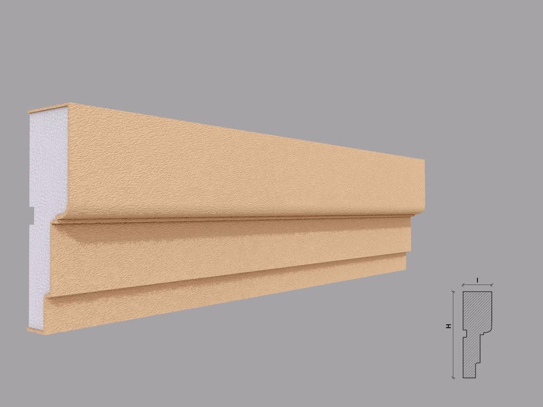 Ancadrament fereastra exterior F117 dimensiuni 140x40x2000mm