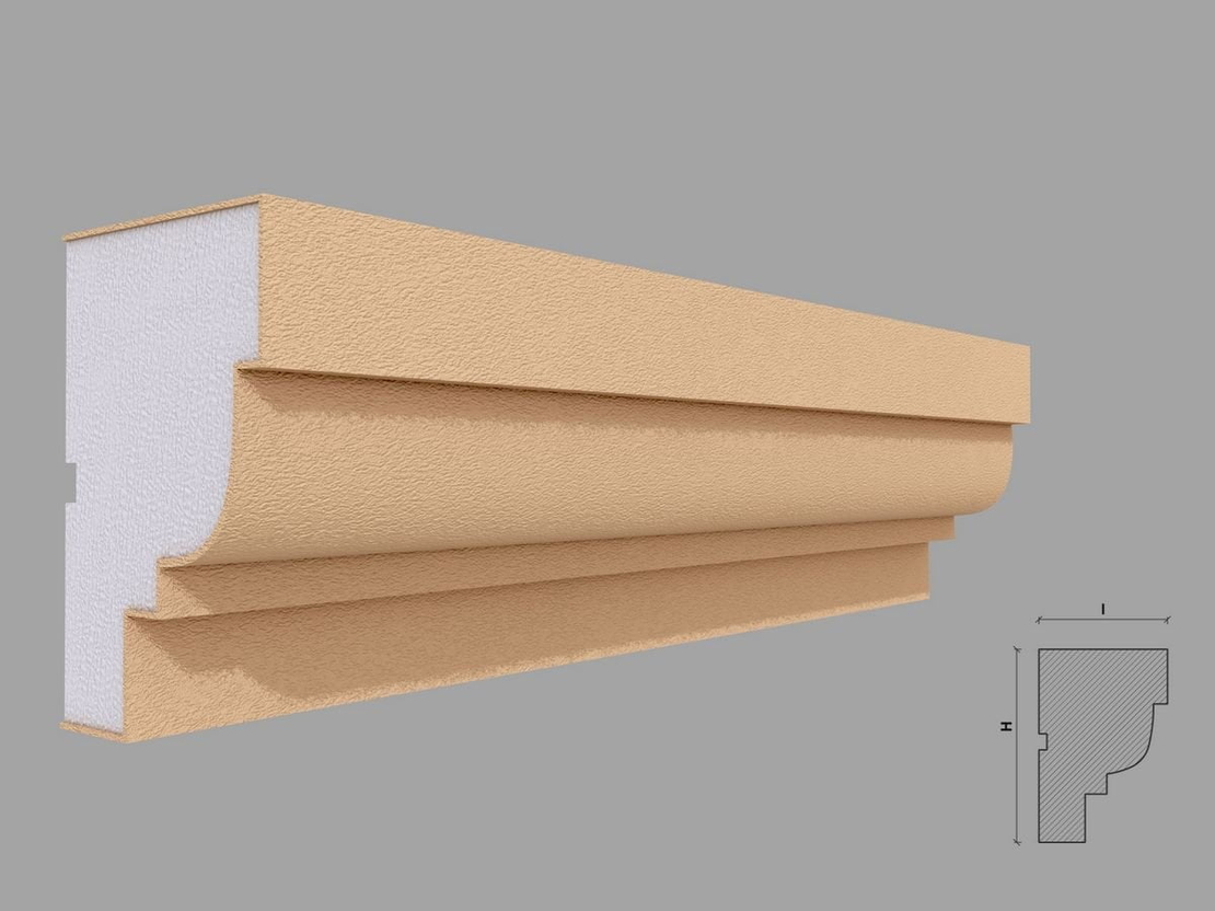 Ancadrament fereastra exterior F101 dimensiuni 120x80x2000mm