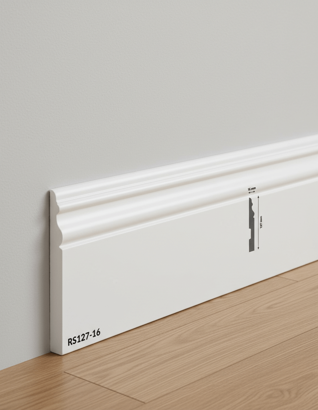 Plintă duropolimer RS127-16 127x16x2000