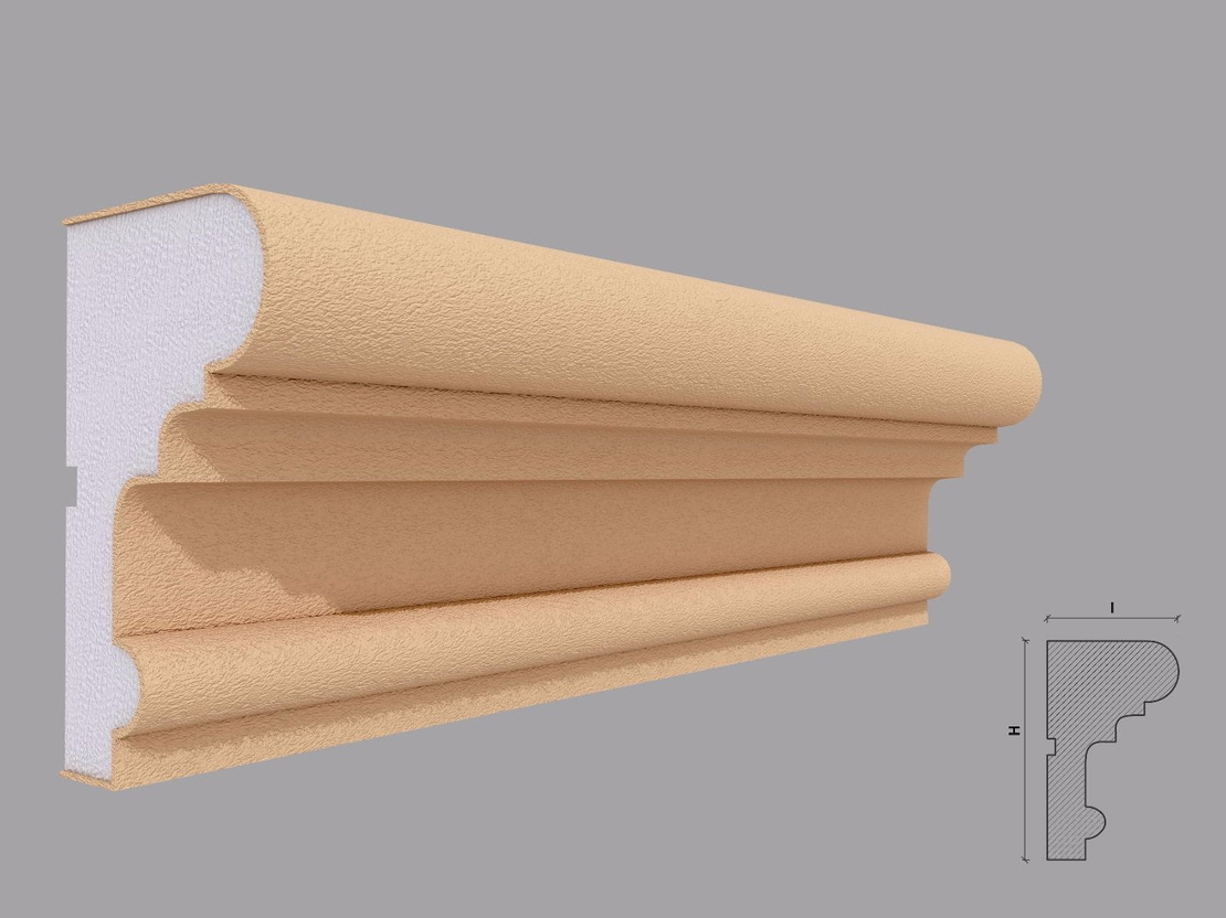 Ancadrament fereastra exterior F123 dimensiuni 135x81x2000mm