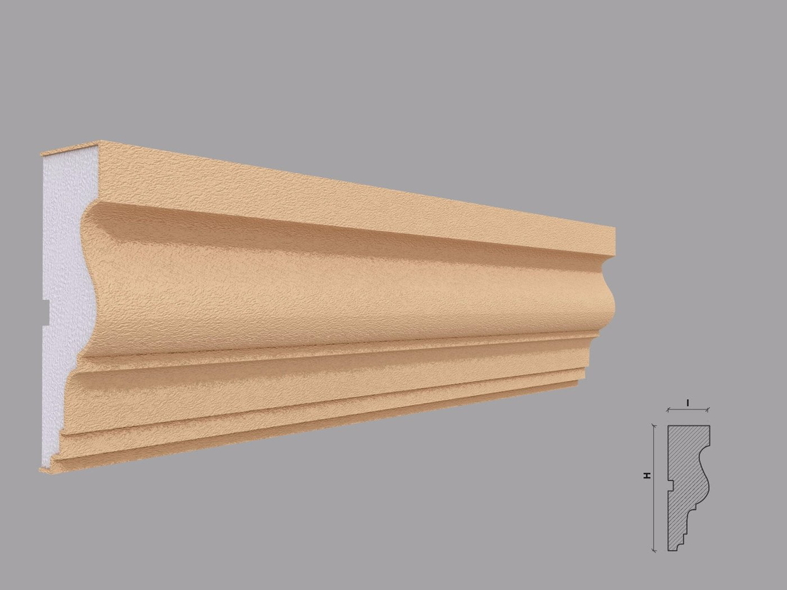 Ancadrament fereastra exterior F116 dimensiuni 120x40x2000mm