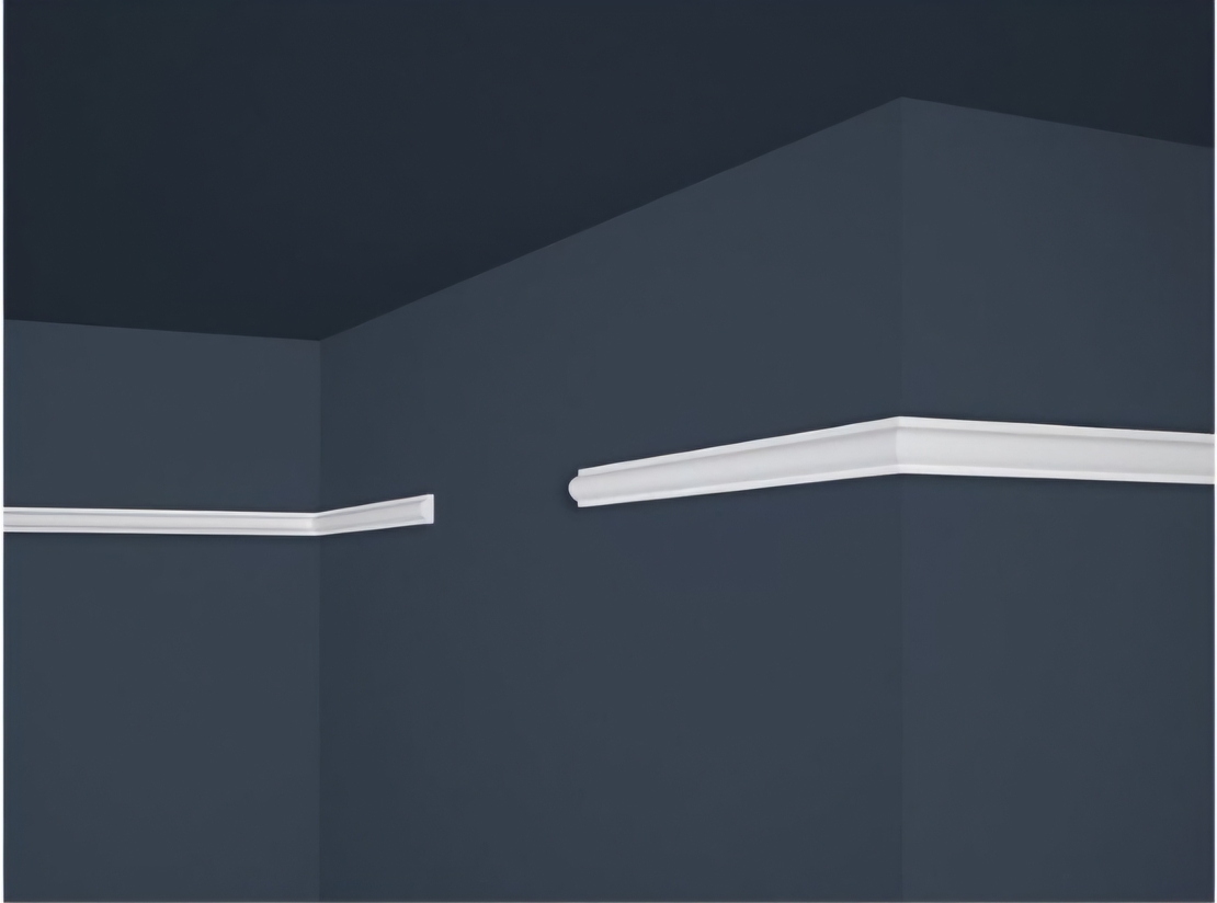 Baghetă decorativă tavan E27 23x11x2000