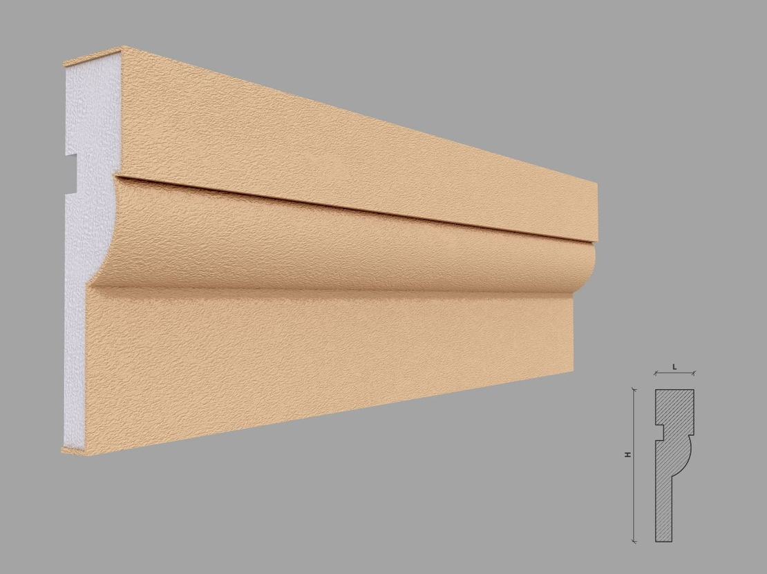 Ancadrament fereastra exterior FP139 dimensiuni 140x35x2000mm