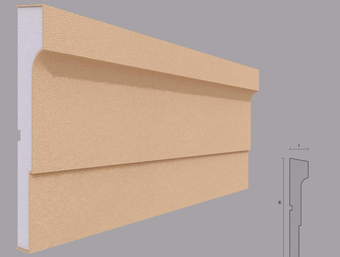 Brau decorativ de exterior F306 dimensiuni 220x41x2000mm