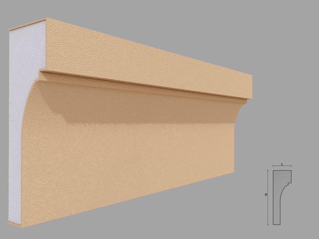 Brau decorativ de exterior F317 dimensiuni 180x60x2000mm