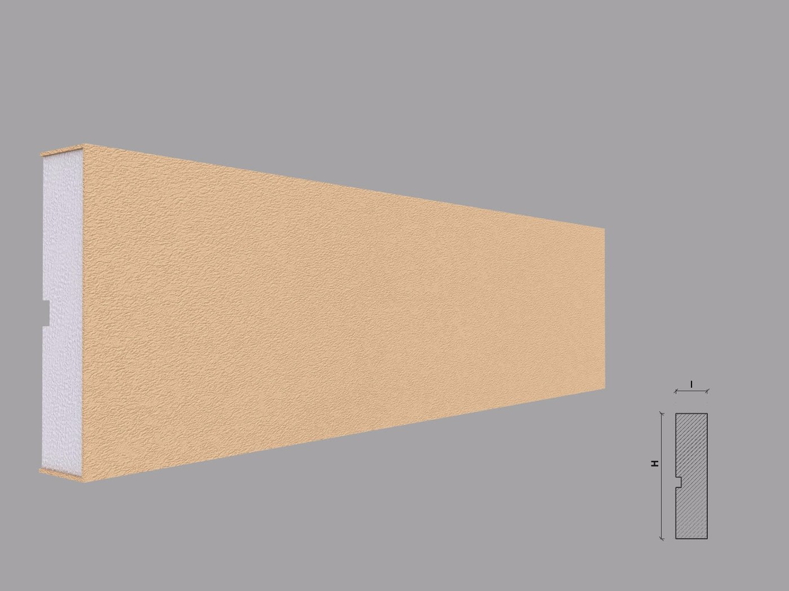 Ancadrament fereastra exterior F109 dimensiuni 120x30x2000mm