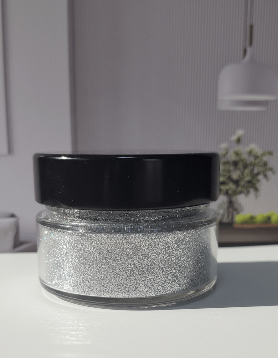 Glitter argintiu holograma 100gr