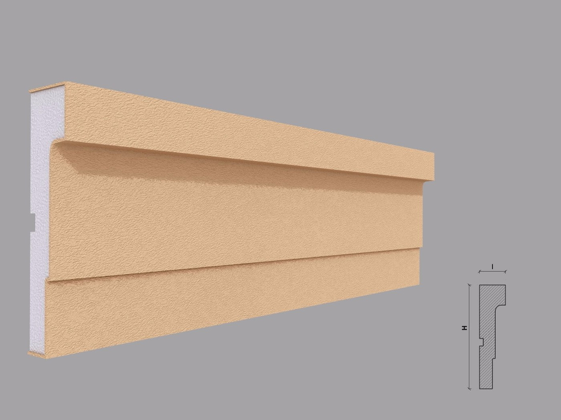 Ancadrament fereastra exterior F112 dimensiuni 140x35x2000mm