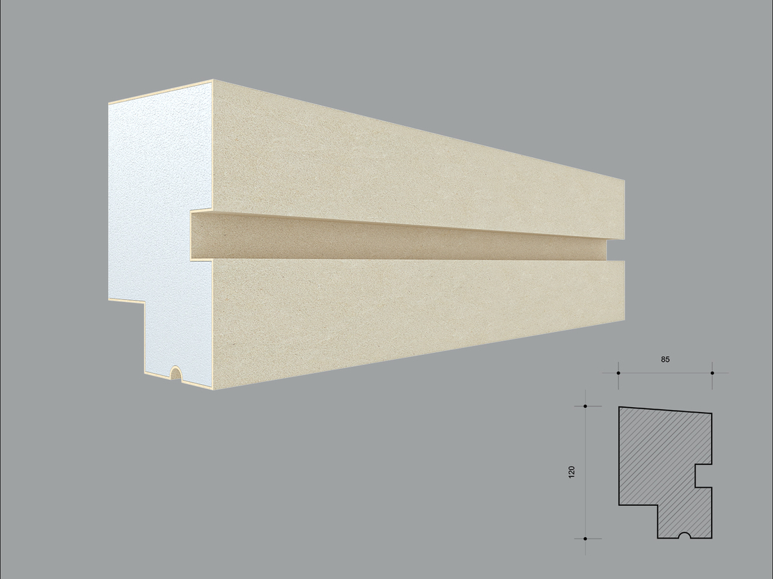 Brau decorativ de exterior F328-30 dimensiuni 120x85x2000x30mm