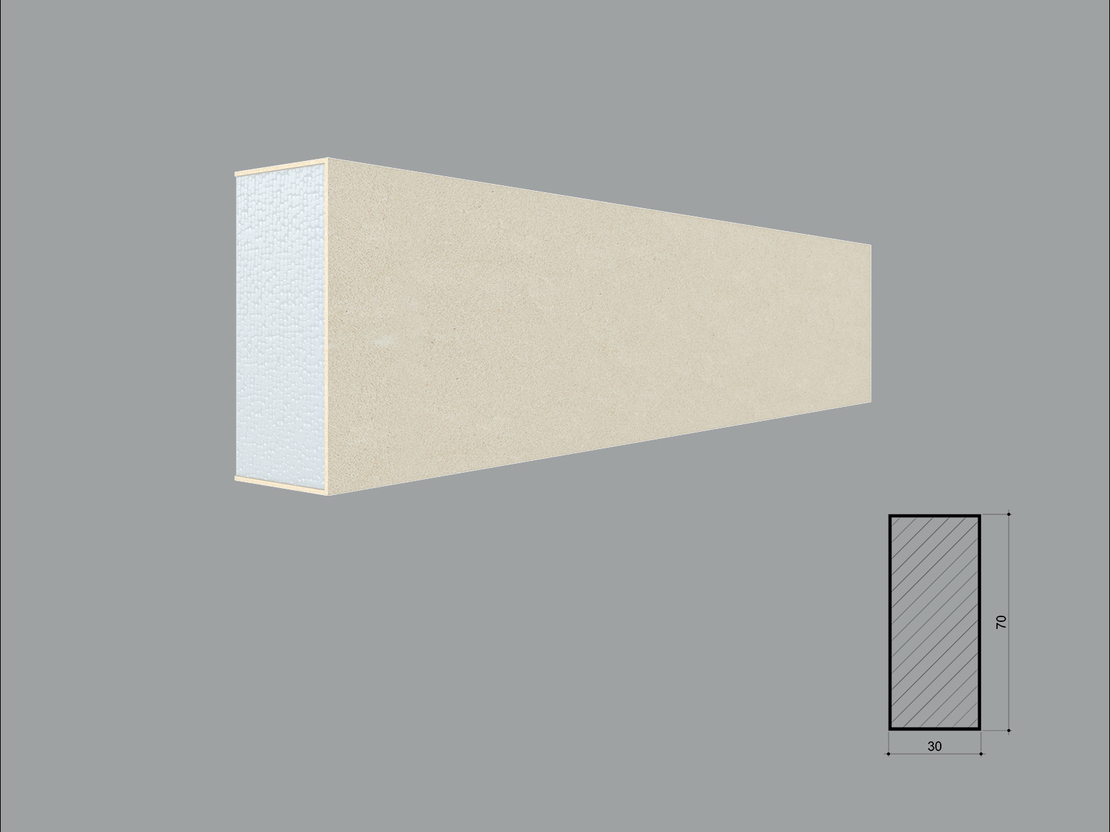 Ancadrament fereastra exterior FP146 dimensiuni 70x30x2000mm