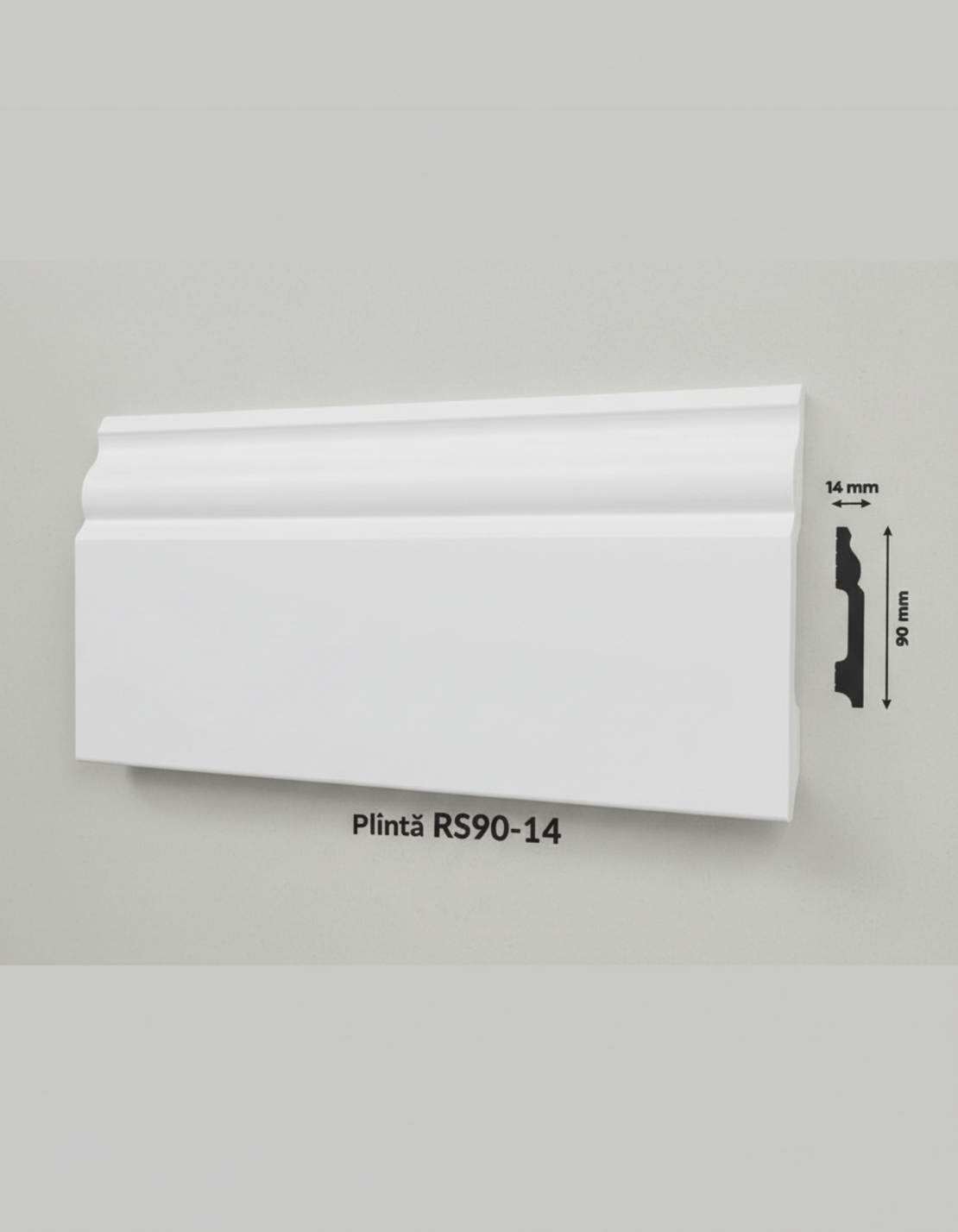 Plintă duropolimer RS90-14 90x14x2000