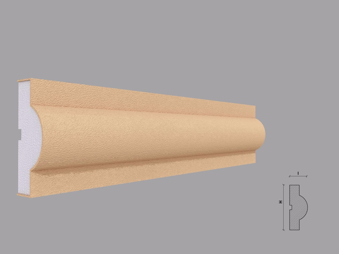 Ancadrament fereastra exterior F121 dimensiuni 100x40x2000mm
