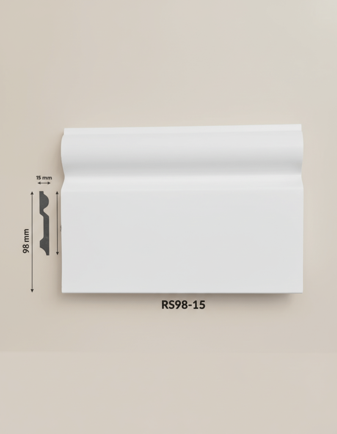 Plintă duropolimer RS98-15 98x15x2000