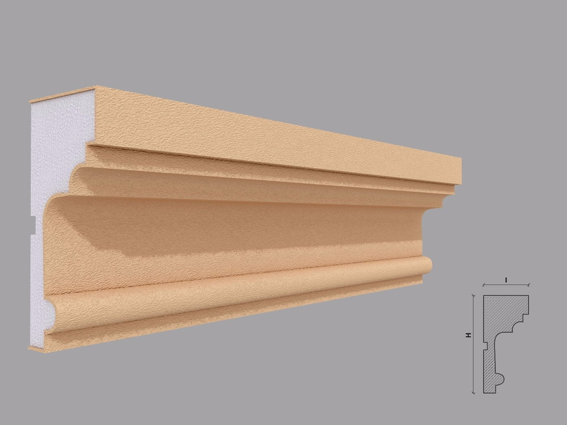 Ancadrament fereastra exterior F124 dimensiuni 130x60x2000mm