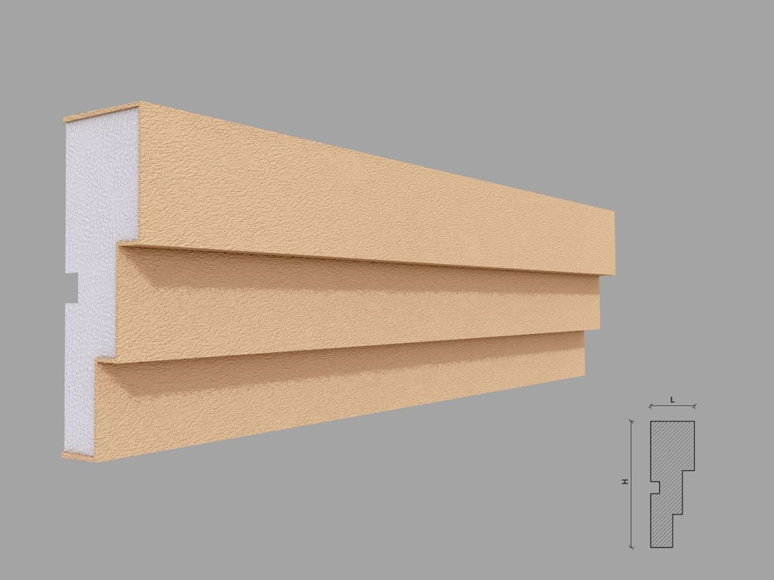 Ancadrament fereastra exterior F133 dimensiuni 115x40x2000mm