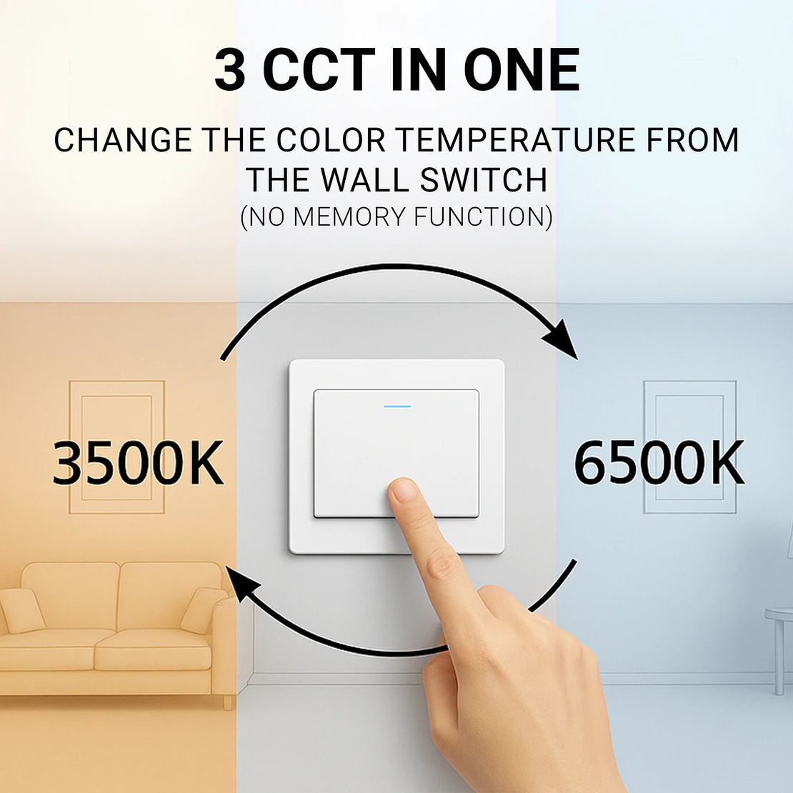 Lustra LED cu telecomanda AXIS 96W, 3 Elemente, lumina Rece/Calda/Neutra, Dimabila, Negru