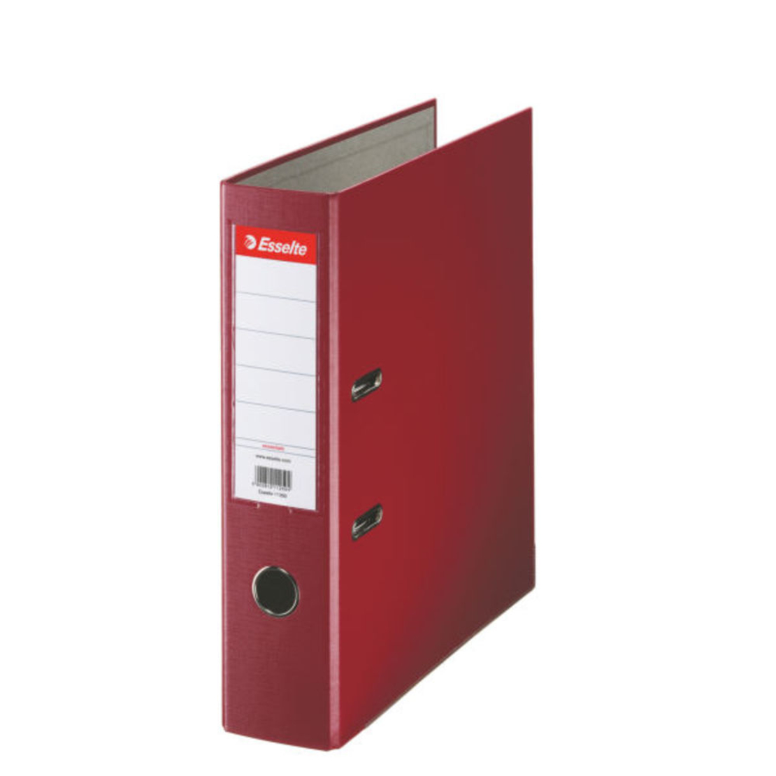 Biblioraft Esselte Economy, PP, partial reciclat, FSC, A4, 75 mm, visiniu