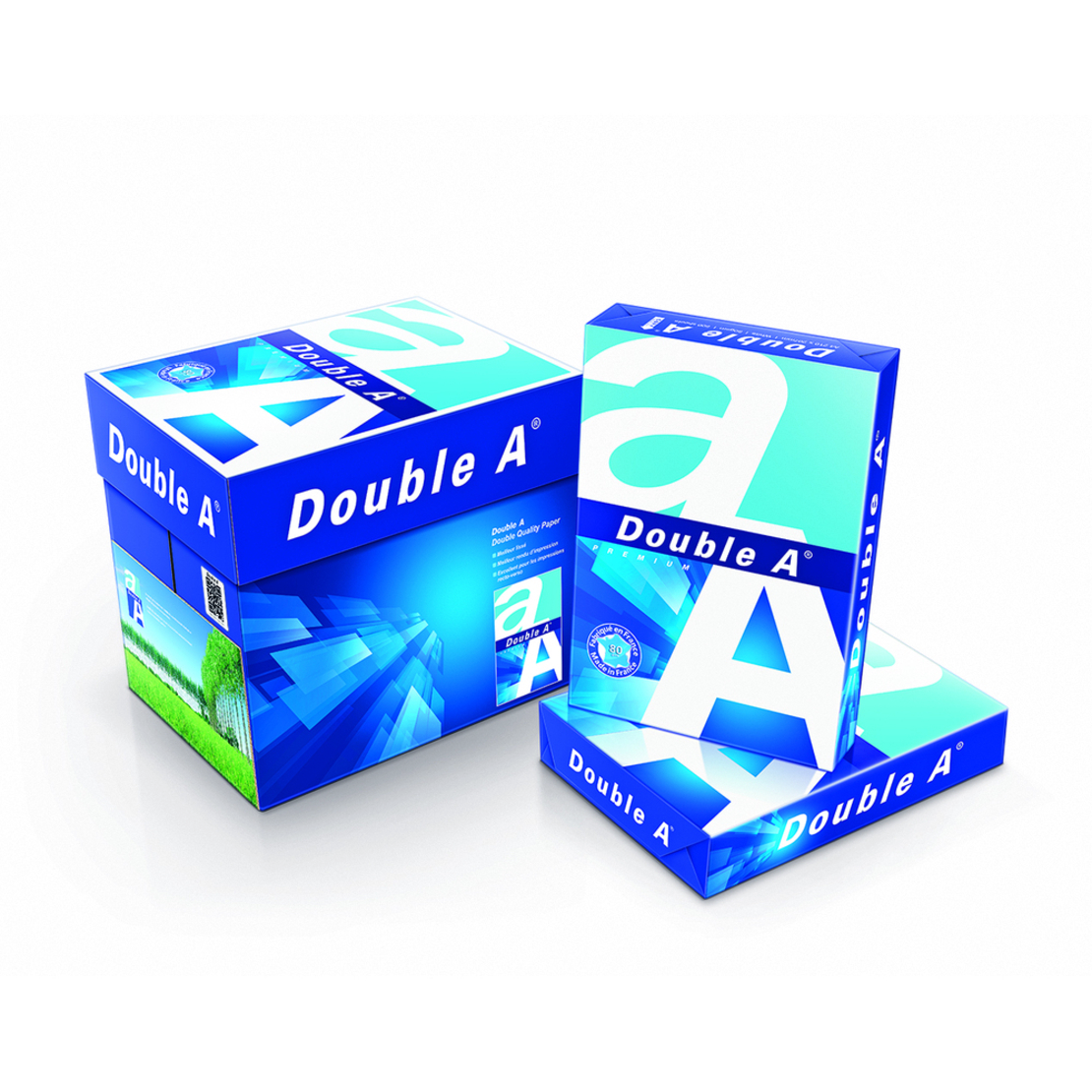 Hartie alba pentru copiator A4, 80gsm, 500coli/top, clasa A, Double A Premium