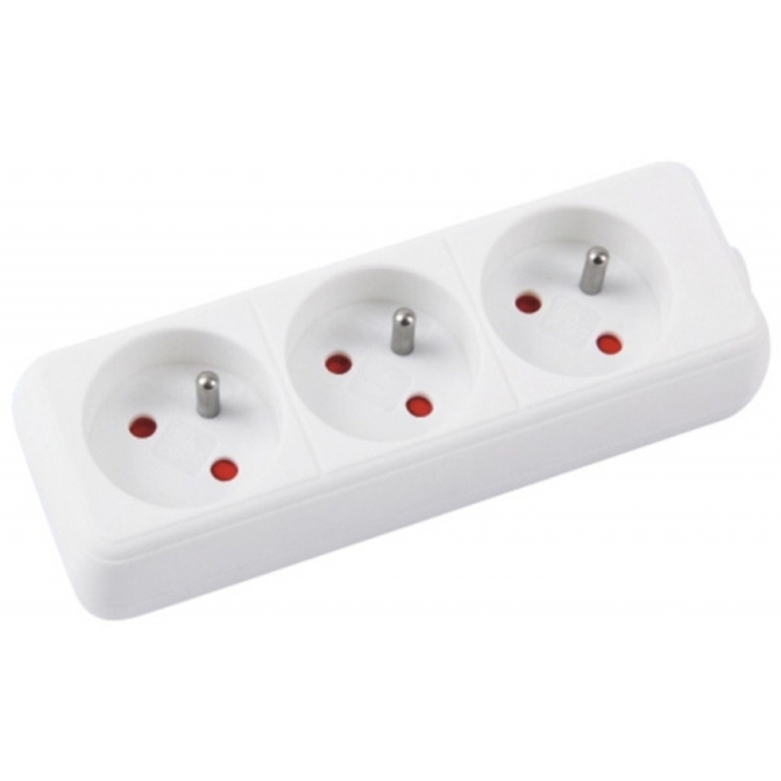 Prelungitor cu 3 prize, cablu 3 metri, Office Products - alb