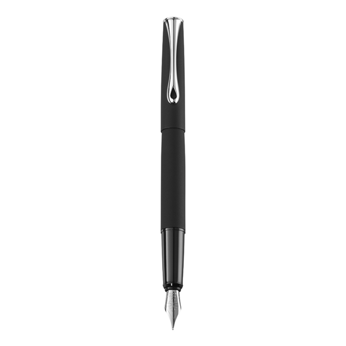 Stilou DIPLOMAT Esteem, cu penita B, din otel inoxidabil - lapis black