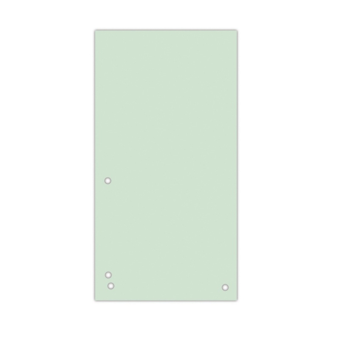 Separatoare carton pentru biblioraft, 190 g/mp, 105 x 235mm, 100/set, DONAU Duo - verde