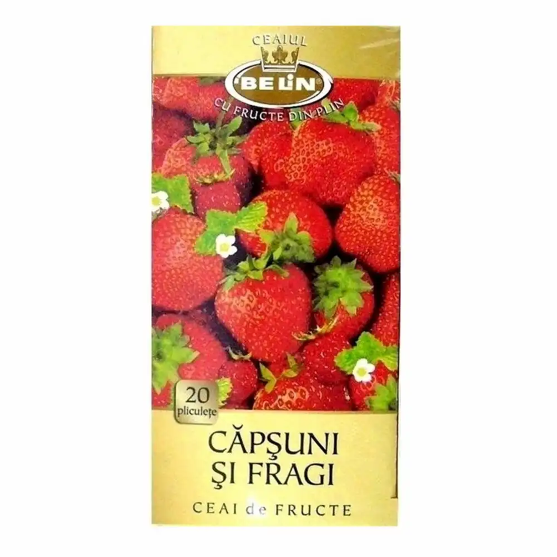 Ceai Belin capsuni,20 pliculete