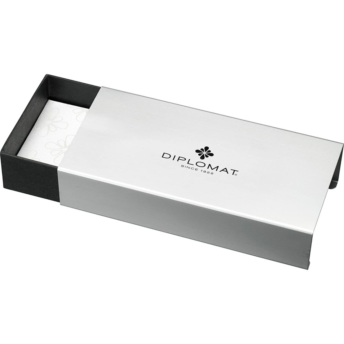 Stilou DIPLOMAT Excellence A2, cu penita M, aurita 14kt. - Black Lacquer