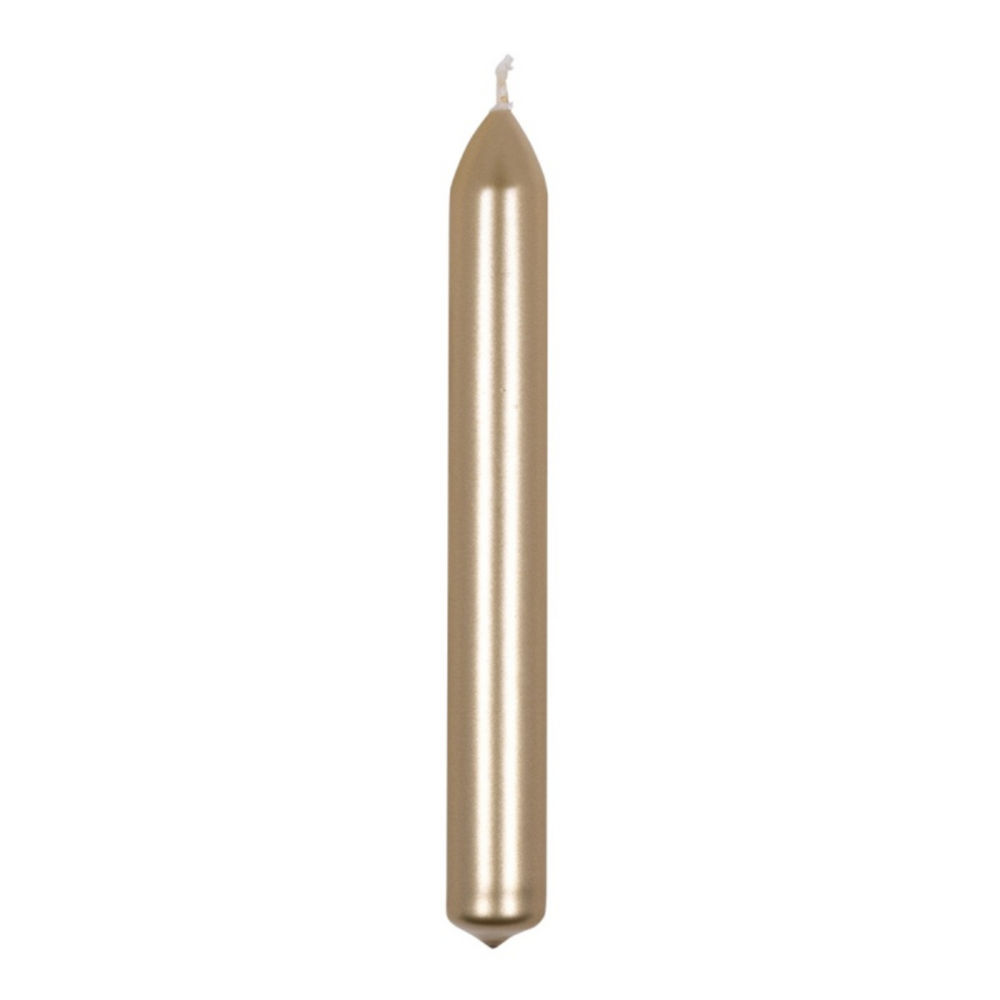 Lumanari pentru cina, lacuite, 20 x 170mm, 10 buc/set, DONAU Home - aurii