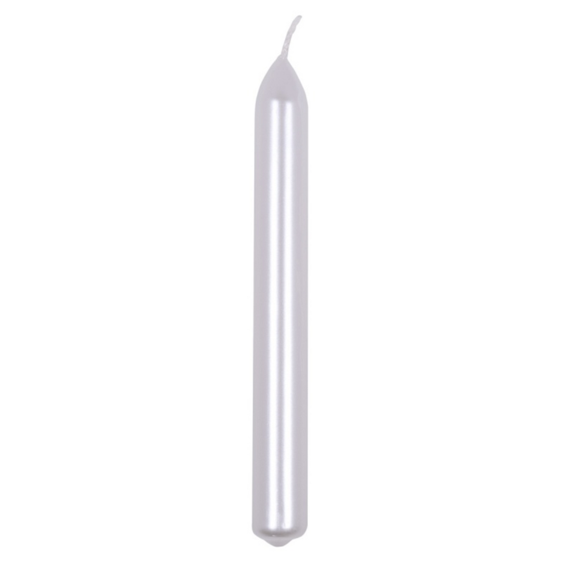 Lumanari pentru cina, lacuite, 20 x 170mm, 10 buc/set, DONAU Home - albe