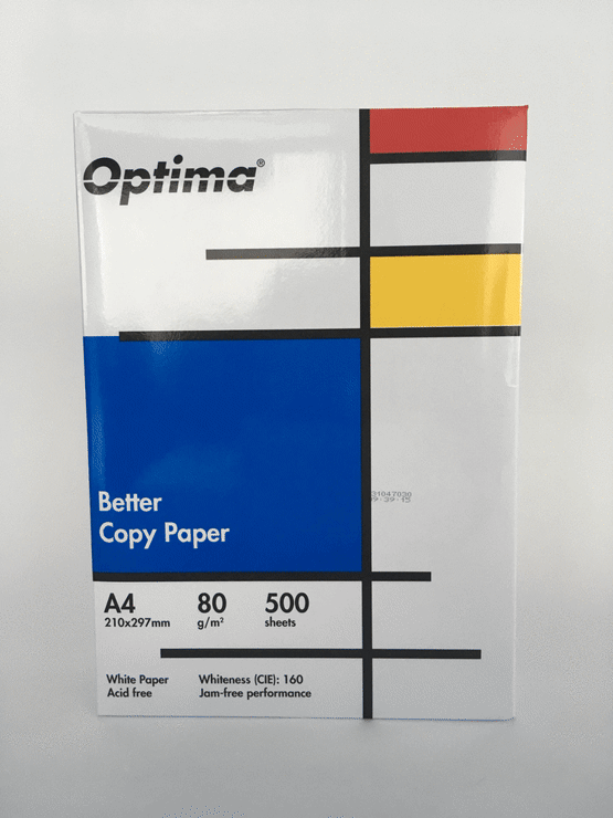 Hartie alba pentru copiator A4, 80g/mp, clasa B, 500coli/top, Optima