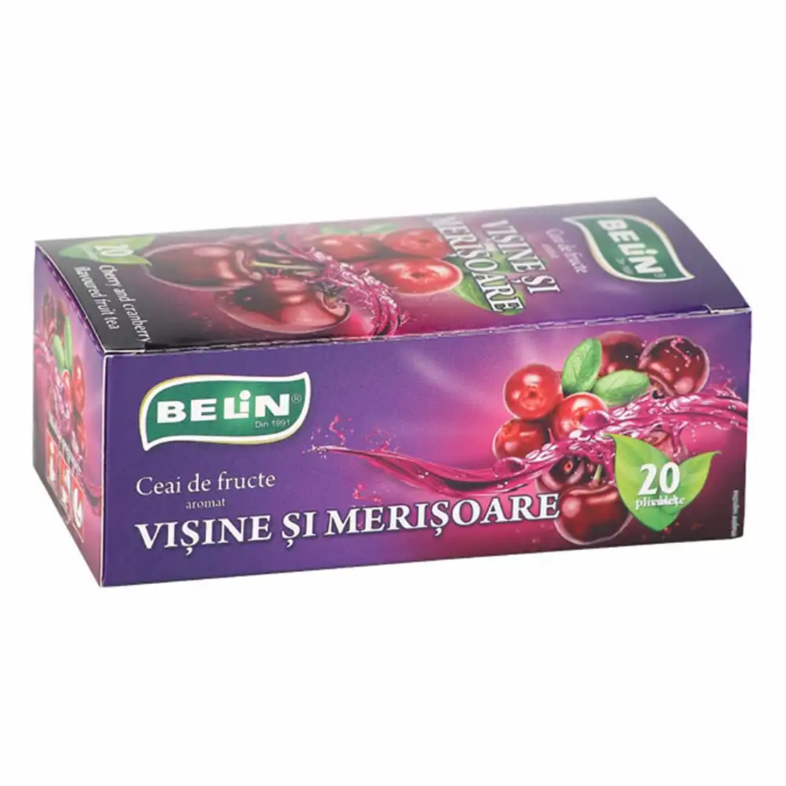 Ceai Belin visine si merisoare, 20 plicuri/cutie