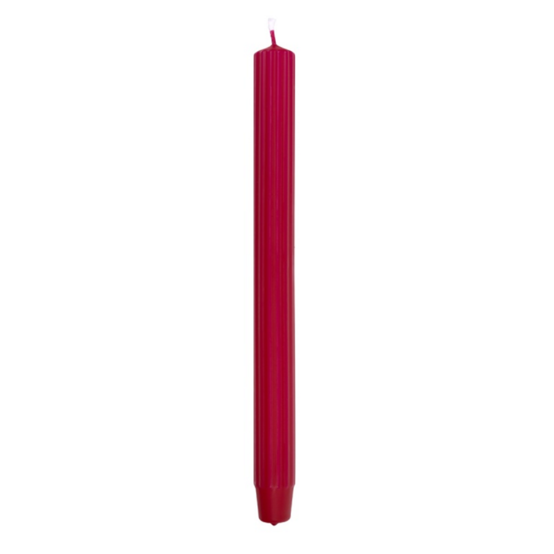 Lumanari cu dungi, pentru cina, 25 x 300mm, 4 buc/set, DONAU Home - rosii