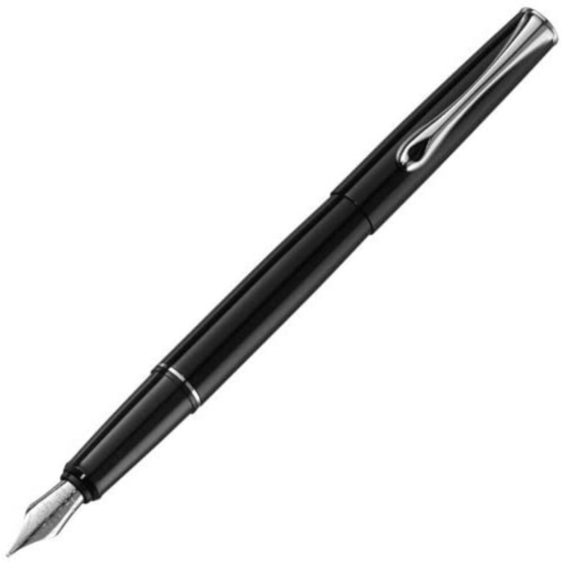 Stilou DIPLOMAT Esteem, cu penita F, din otel inoxidabil - black lacquer