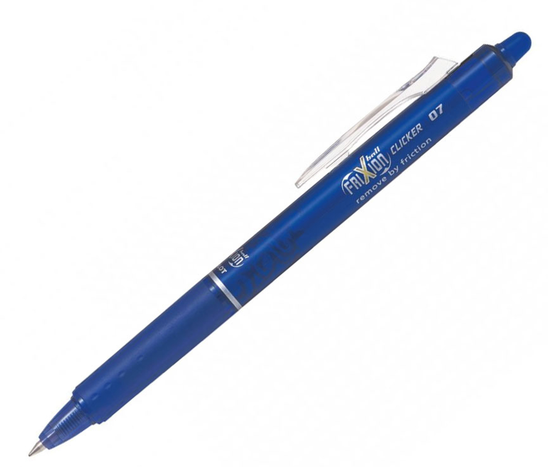 Roller Pilot Frixion Clicker, cu mecanism, 0.7 mm, albastru