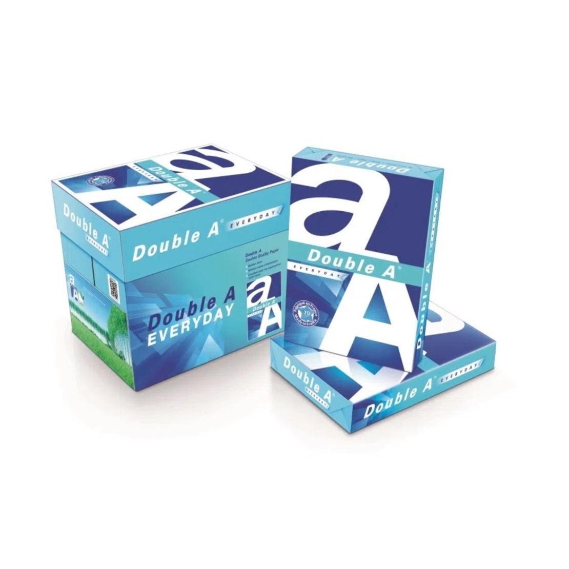 Hartie alba pentru copiator A4, 70gsm, 500coli/top, clasa A, Double A Everyday