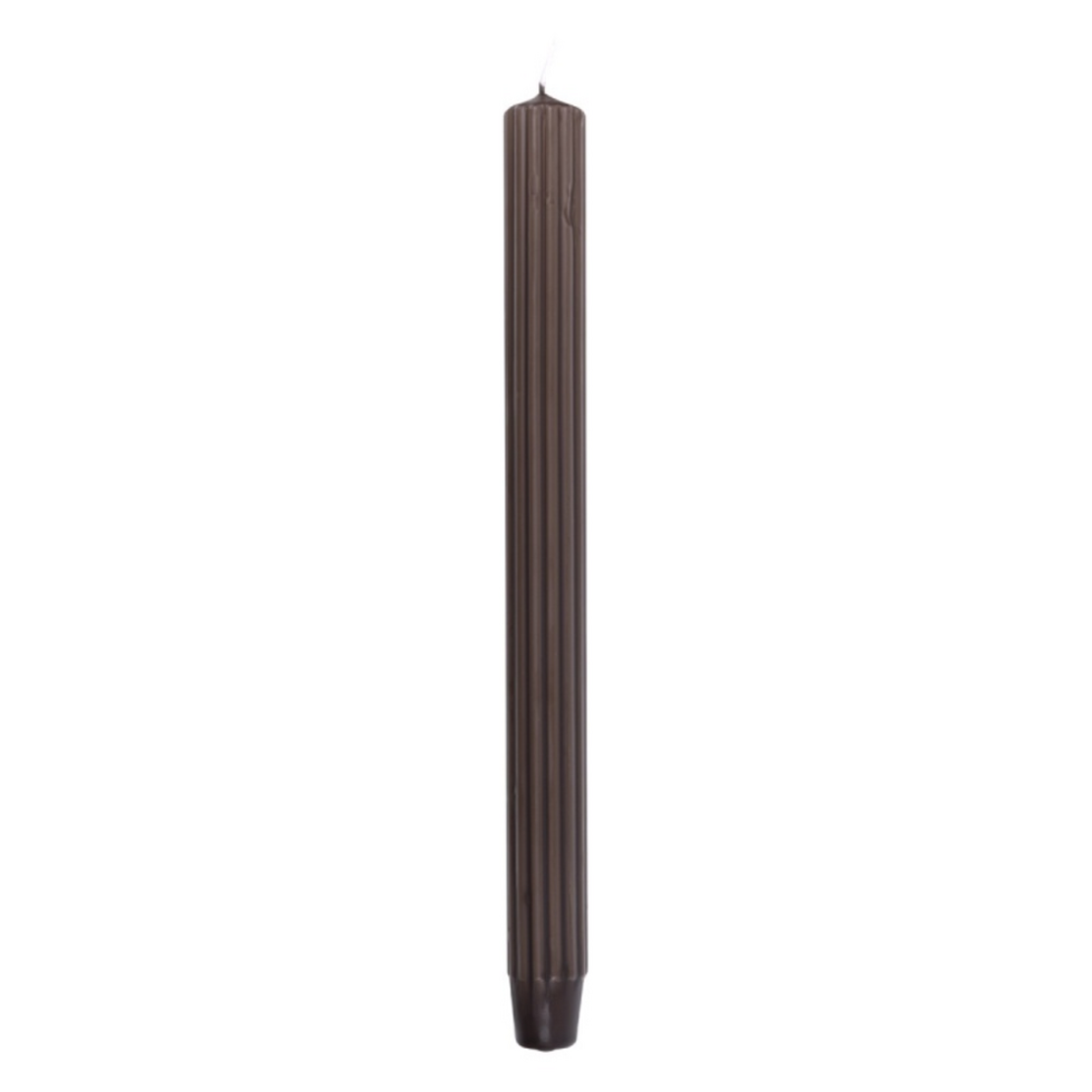 Lumanari cu dungi, pentru cina, 25 x 300mm, 4 buc/set, DONAU Home - maro