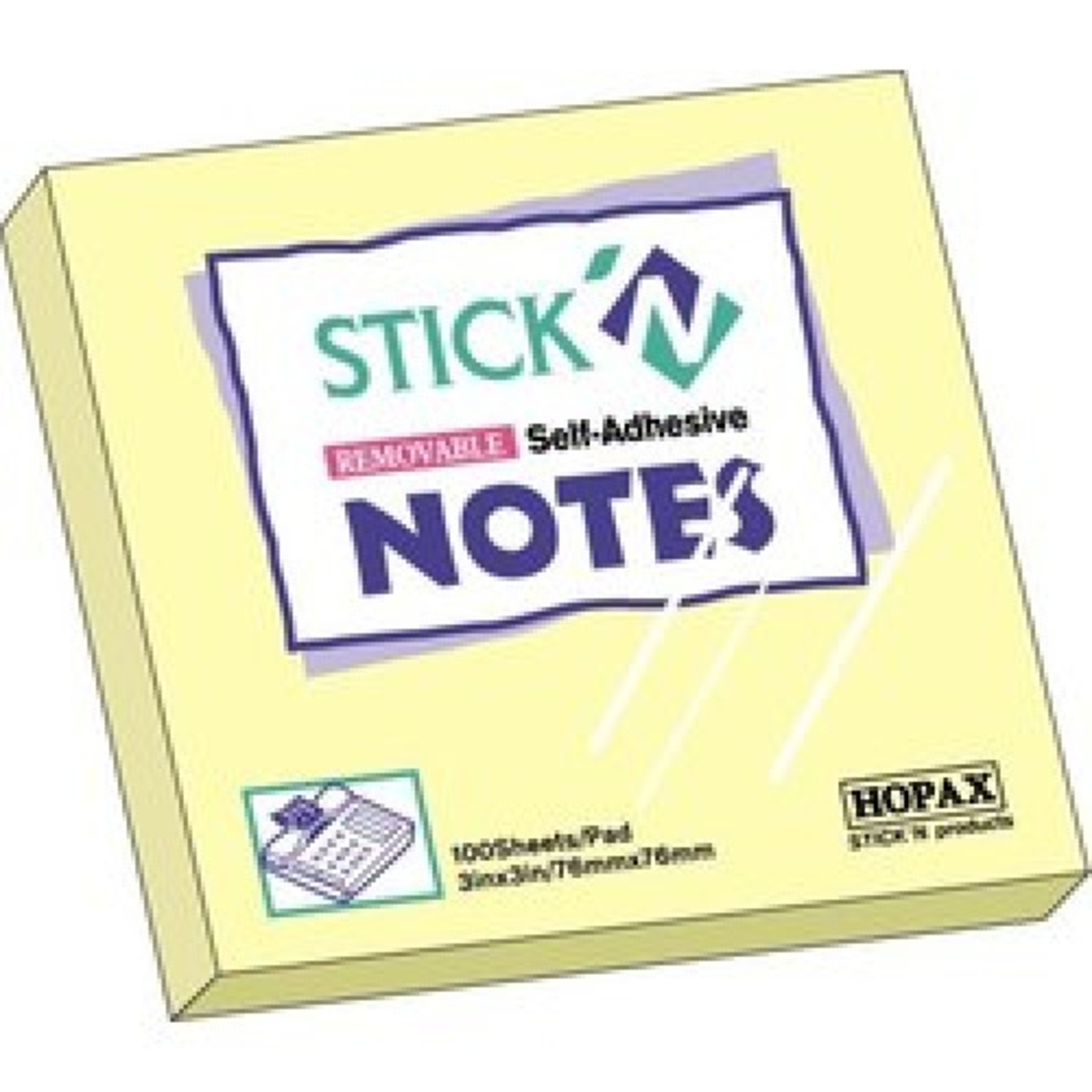 Notes adeziv 76x76x100 file Hopax