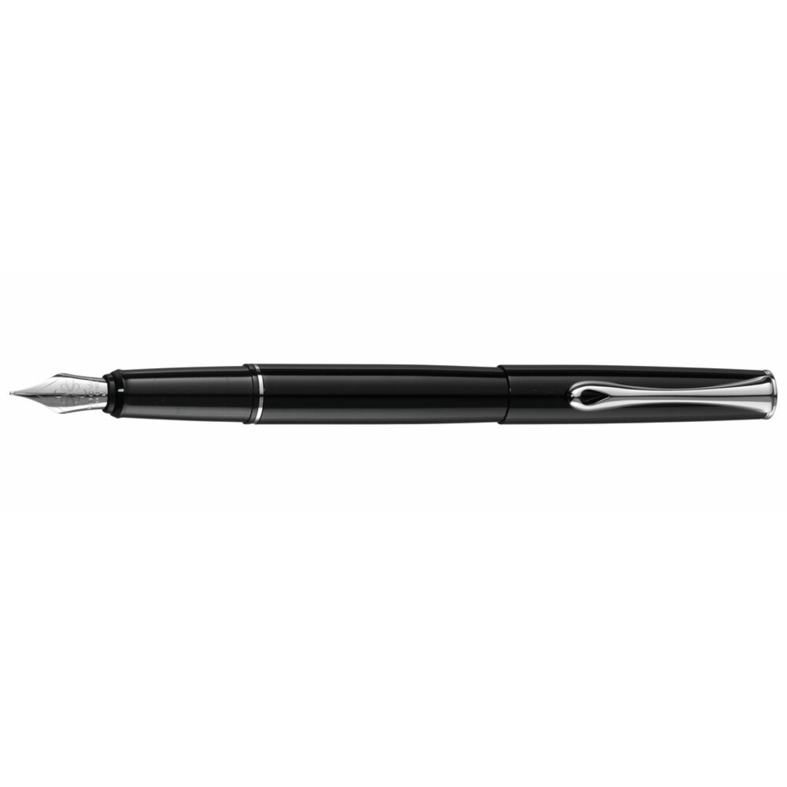 Stilou DIPLOMAT Esteem, cu penita M, din otel inoxidabil - black lacquer