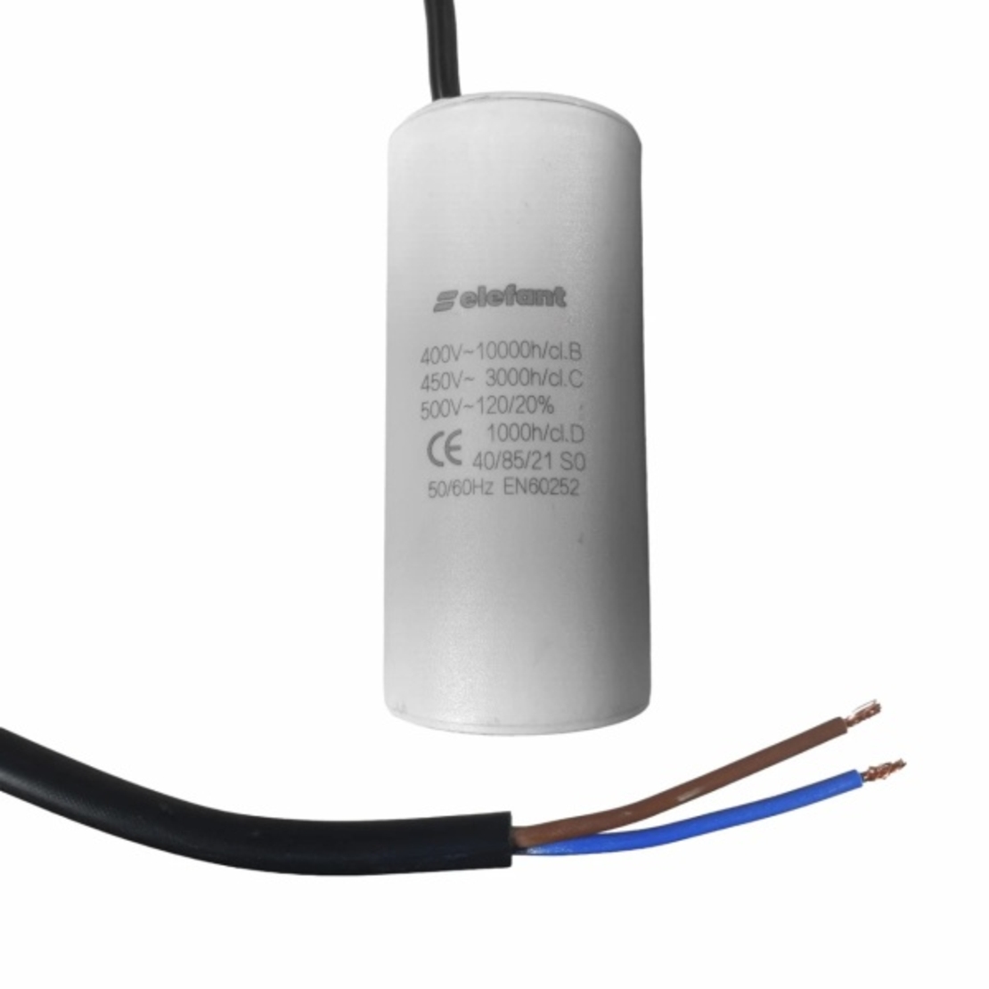 CBB60 Condensator cu fire 8µF 35x62mm 450V ELEFANT